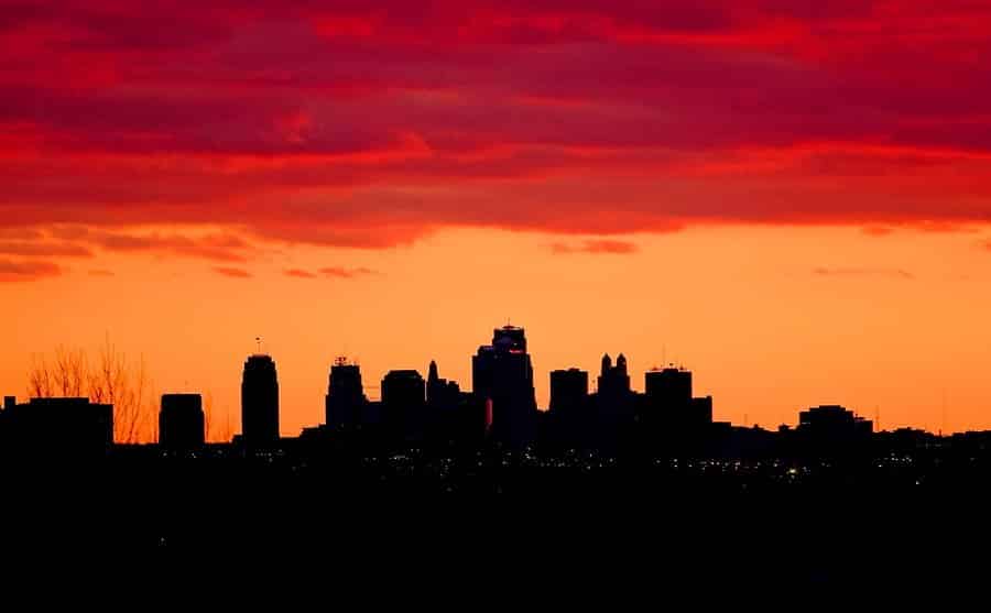 kansas city dusk skyline