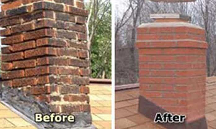 before and after chimney image